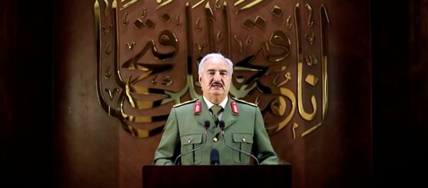 Mariscal Jalifa Haftar, el jefe del Ejército Nacional Libio - Sputnik Mundo