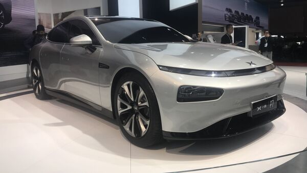 Xpeng P7, auto eléctrico chino - Sputnik Mundo