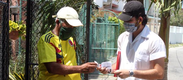 Jorge Arturo Borges, estudiante de tercer año de medicina, en el Hospital Joaquín Albarrán, de La Habana 1 - Sputnik Mundo