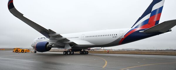 Presentación del primer Airbus A350-900 de la aerolínea rusa, Aeroflot - Sputnik Mundo