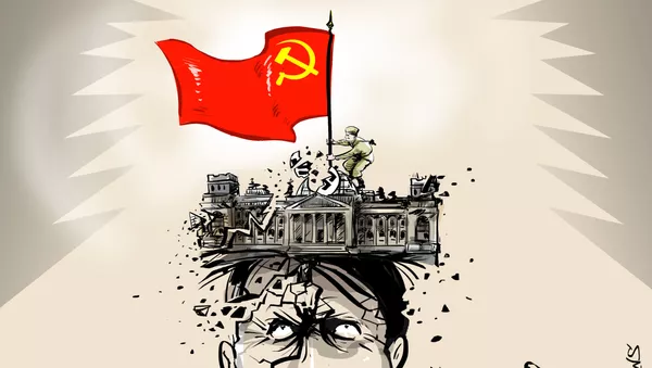 Momento de triunfo: la bandera soviética que derrotó a Hitler - Sputnik Mundo