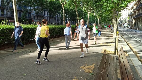 Una calle de Barcelona - Sputnik Mundo