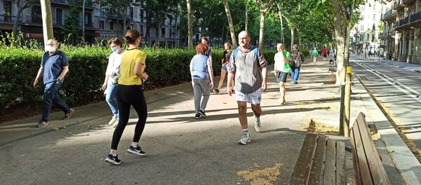 Una calle de Barcelona - Sputnik Mundo