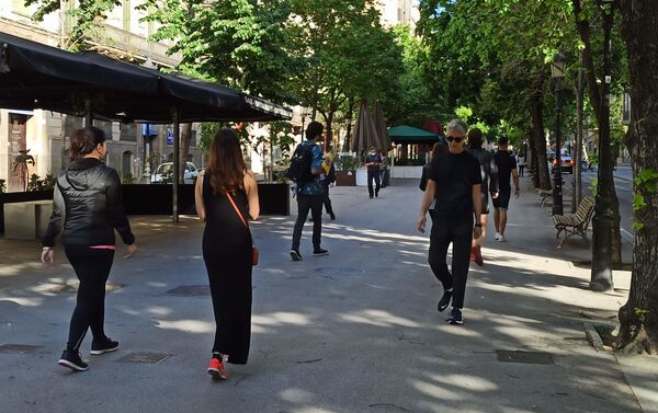 Una calle de Barcelona - Sputnik Mundo