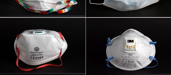 Cuatro mascarillas que se usan contra coronavirus - Sputnik Mundo