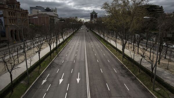 El Paseo de la Castellana en Madrid - Sputnik Mundo