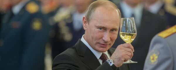 Vladímir Putin en un banquete en el Kremlin - Sputnik Mundo