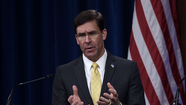 Mark Esper, secretario de Defensa de EEUU - Sputnik Mundo
