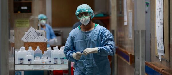 Un médico del Hospital Juárez de México durante la pandemia de COVID-19, Ciudad de México - Sputnik Mundo