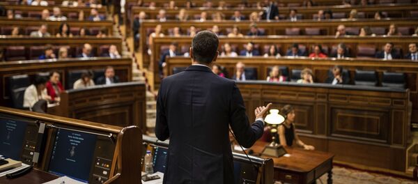 Pedro Sánchez en el Congreso de los Diputados - Sputnik Mundo