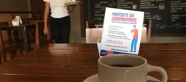 Un restaurante vacío durante el brote del coronavirus en México - Sputnik Mundo