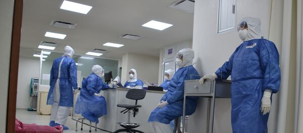 Personal médico en el área COVID Personal médico en el área COVID - Sputnik Mundo