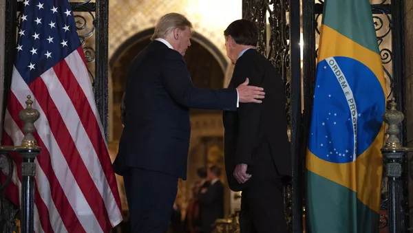 Presidente de EEUU, Donald Trump, y presidente de Brasil, Jair Bolsonaro