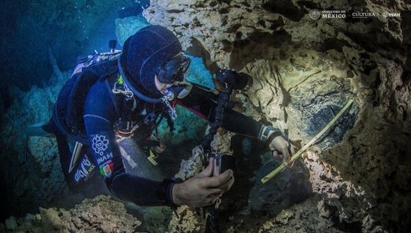 Hallazgos en el cenote Aktun Ha, México - Sputnik Mundo