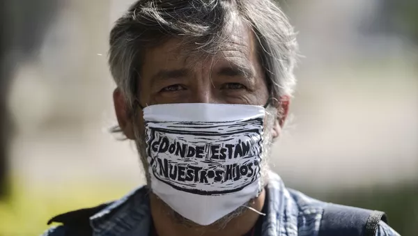 Protesta contra la desaparición forzosa en México