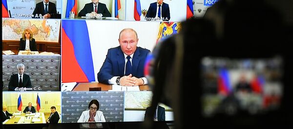 La rueda de prensa del presidente de Rusia, Vládimir Putin La rueda de prensa del presidente de Rusia, Vládimir Putin - Sputnik Mundo