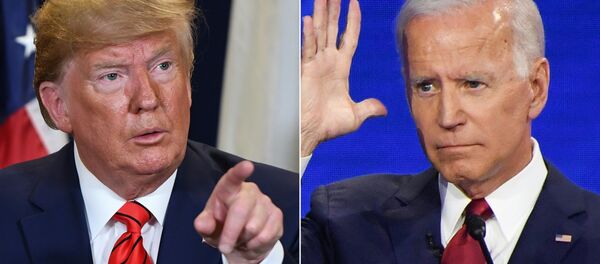 El presidente de EEUU, Donald Trump, y Joe Biden, su probable rival demócrata en los comicios - Sputnik Mundo