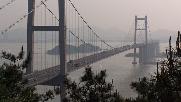 El puente sobre el río Humen en China El puente sobre el río Humen en China - Sputnik Mundo