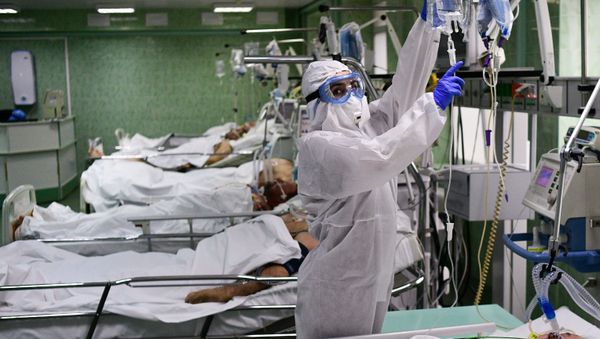 Un hospital para los enfermos con COVID-19 en la ciudad rusa de Tver Un hospital para los enfermos con COVID-19 en la ciudad rusa de Tver - Sputnik Mundo
