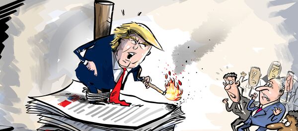 Trump amenaza con romper las relaciones con China Trump amenaza con romper las relaciones con China - Sputnik Mundo
