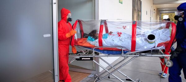 El Hospital de expansión Autódromo Hermanos Rodríguez en Ciudad de México durante la pandemia de COVID-19 - Sputnik Mundo