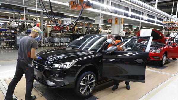 Interior de la fábrica de SEAT en Martorell (Barcelona) - Sputnik Mundo