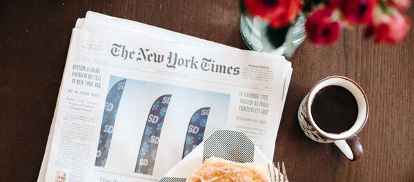 Un periódico The New York Times (imagen referencial)  - Sputnik Mundo