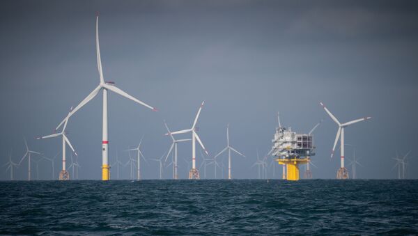 Parque eólico marino en Oostende (Bélgica) - Sputnik Mundo