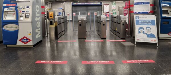 Metro de Madrid se prepara para la desescalada - Sputnik Mundo