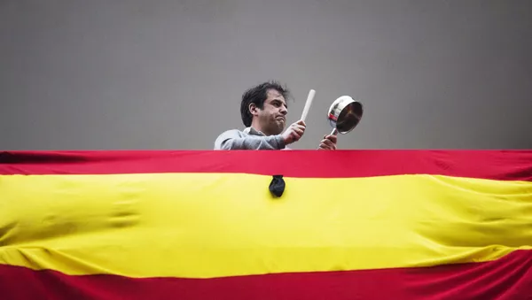 Las protestas en Madrid, España
