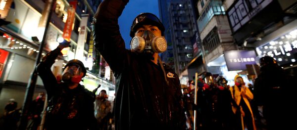 Protestas conra la Ley de extradición en Hong Kong  - Sputnik Mundo