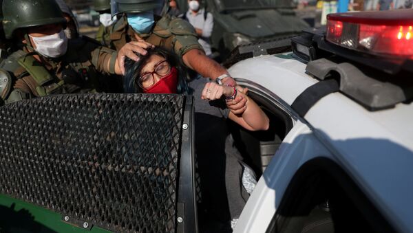 Protestas en Chile - Sputnik Mundo