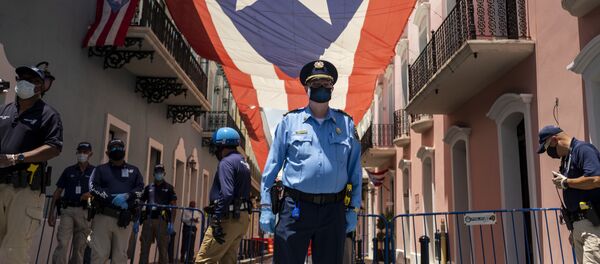 Policía en San Juan, Puerto Rico - Sputnik Mundo