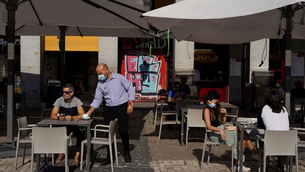 Terraza en Madrid, España - Sputnik Mundo