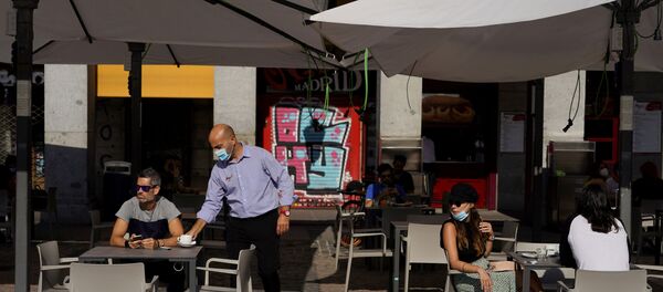 Terraza en Madrid, España - Sputnik Mundo