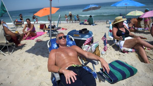 Una playa en Nueva Jersey, EEUU - Sputnik Mundo