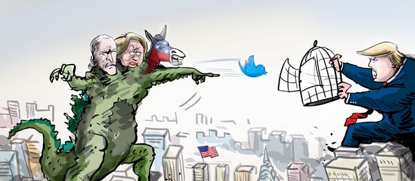 A Trump le están dando su propia medicina en redes sociales y amenaza con bloquearlas - Sputnik Mundo