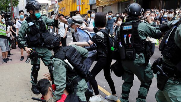 Protestas en Hong Kong - Sputnik Mundo