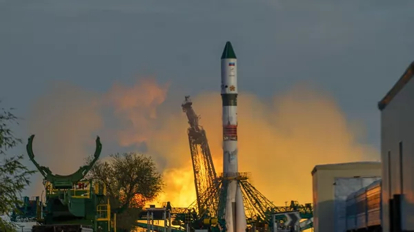 Lanzamiento del Soyuz-2 del cosmódromo de Baikonur