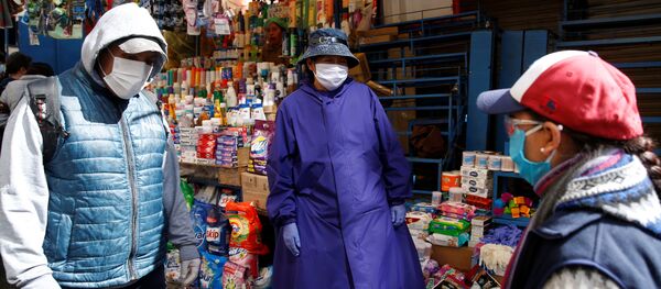 Un mercado en La Paz, Bolivia  - Sputnik Mundo