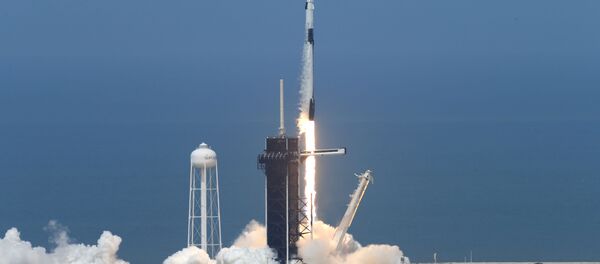 Lanzamiento de Falcon 9 con la nave espacial Crew Dragon - Sputnik Mundo