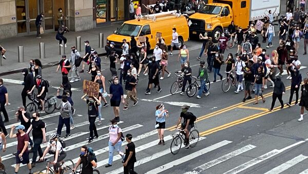 Protesta en Nueva York - Sputnik Mundo