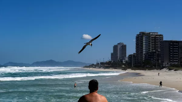 Una playa de Río de Janeiro durante la pandemia del COVID-19