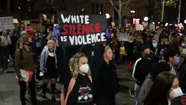 Una manifestación en Sídney por la muerte del afroamericano George Floyd en EEUU