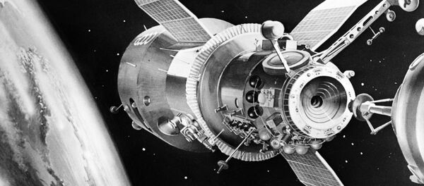 Salyut-7, estación espacial soviética (ilustración) - Sputnik Mundo
