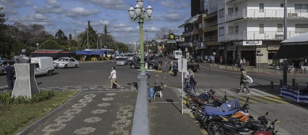 La frontera entre Santana do Livramento, en Brasil, y Rivera, en Uruguay - Sputnik Mundo