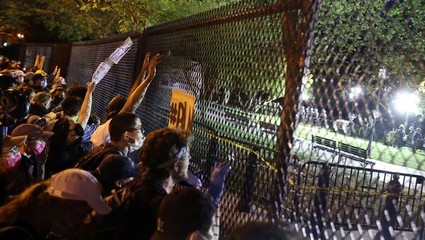 Protestas en Washington, EEUU - Sputnik Mundo