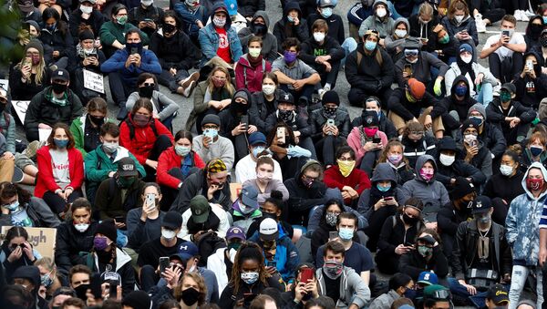 Protestas en Washington Protestas en Washington - Sputnik Mundo