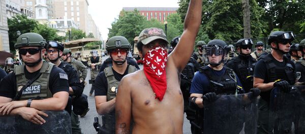 Protestas en Washington, EEUU - Sputnik Mundo