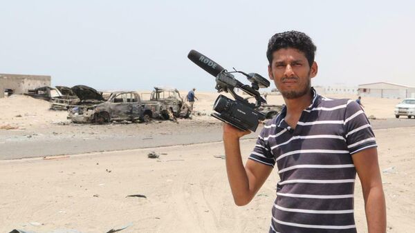 El corresponsal de Ruptly Nabil Hassan al Quaety - Sputnik Mundo